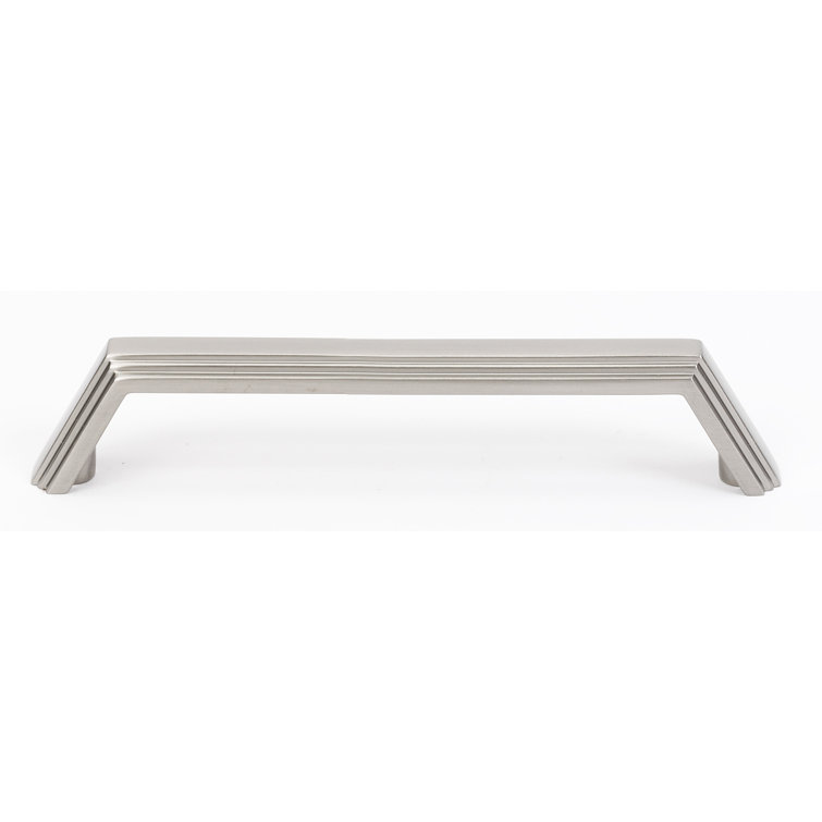 Satin Nickel Brushed Modern Bar Pull with Mounting Hardware