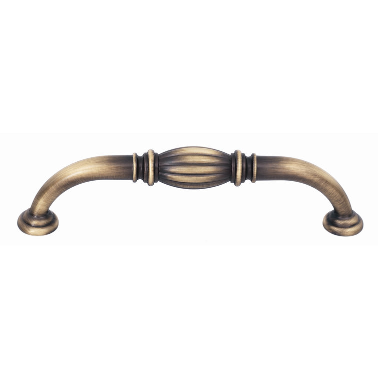 Antique English Matte Brass Traditional Cabinet Pull
