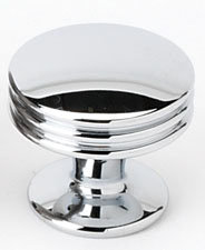Polished Chrome Traditional Cabinet Knob with Mounting Hardware