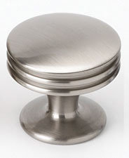 Satin Nickel Traditional Brushed Cabinet Knob