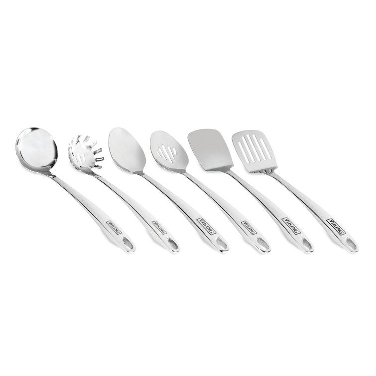 Viking Silver Stainless Steel 6-Piece Kitchen Utensil Set