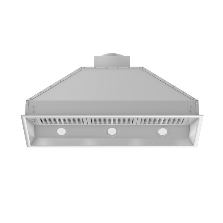 40" Brushed Stainless Steel Insert Range Hood with LED Lighting