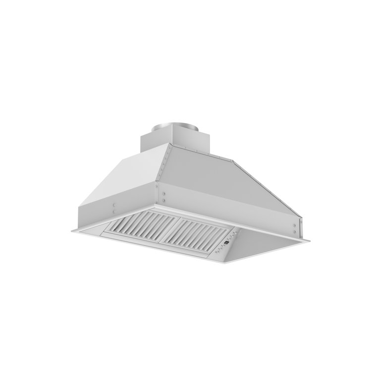 46-Inch Brushed Stainless Steel Range Hood Insert