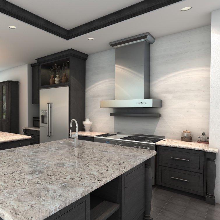 36" Stainless Steel Convertible Wall Mounted Range Hood