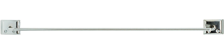 Decko 24'' Chrome Wall Mounted Towel Bar