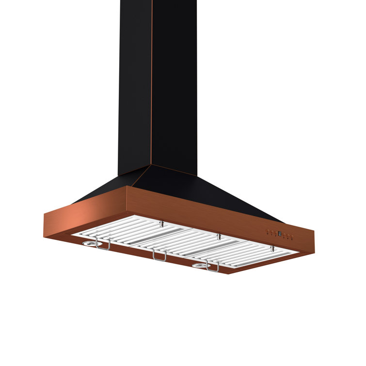 30" Oil-Rubbed Bronze and Copper Wall Mount Range Hood