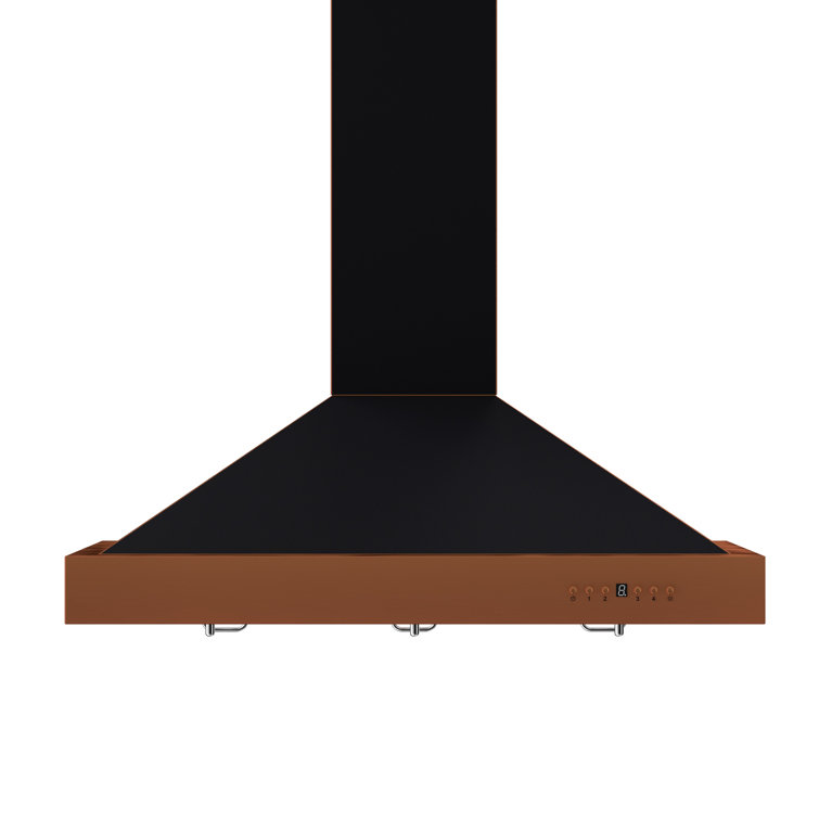 30" Oil-Rubbed Bronze and Copper Wall Mount Range Hood