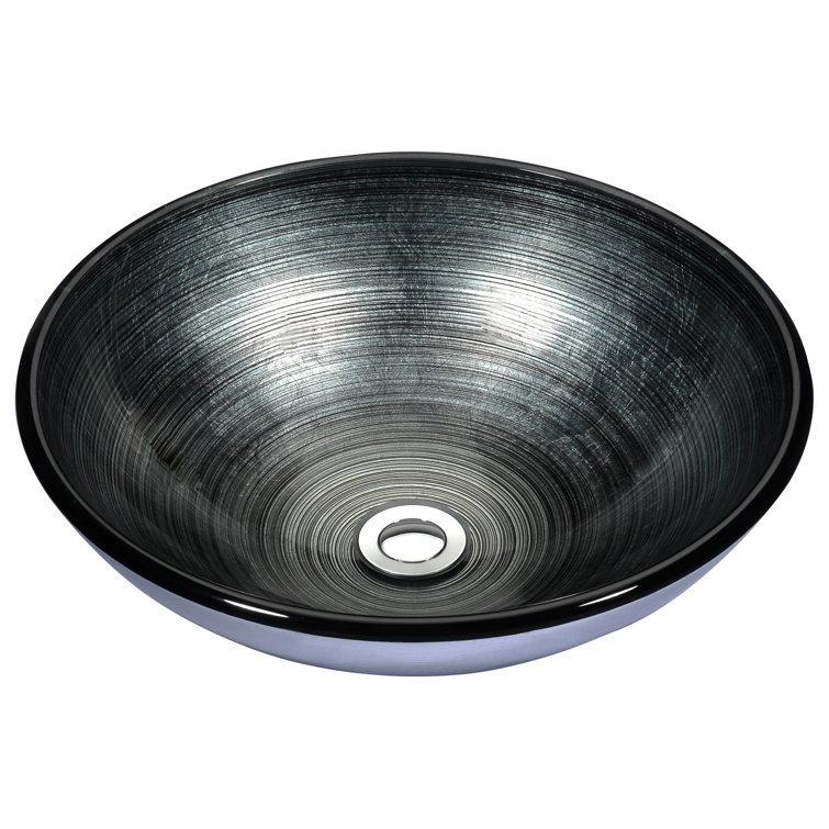 Stellar Series 16.5'' Precious Storm Glass Vessel Sink