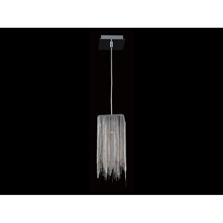 Fountain Avenue 13" Chrome LED Contemporary Pendant