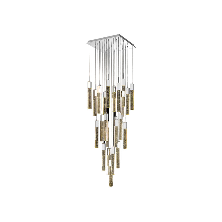 Original Glacier Avenue 25-Light LED Cluster Pendant in Chrome