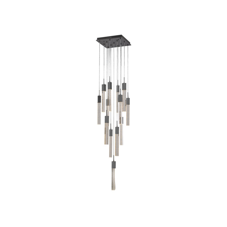 Glacier Avenue Dark Bronze 13-Light LED Cluster Pendant