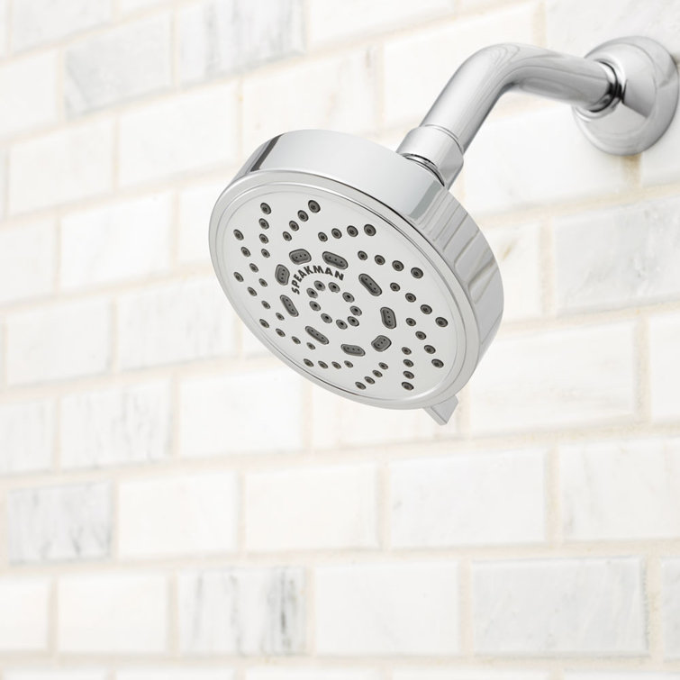 Echo Polished Chrome Multi-Function Wall Mounted Shower Head