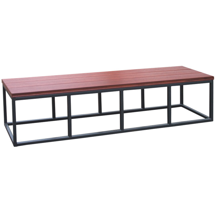 Mahogany Finish Synthetic Material Spa Bench 16.5'' x 77'' x 18''