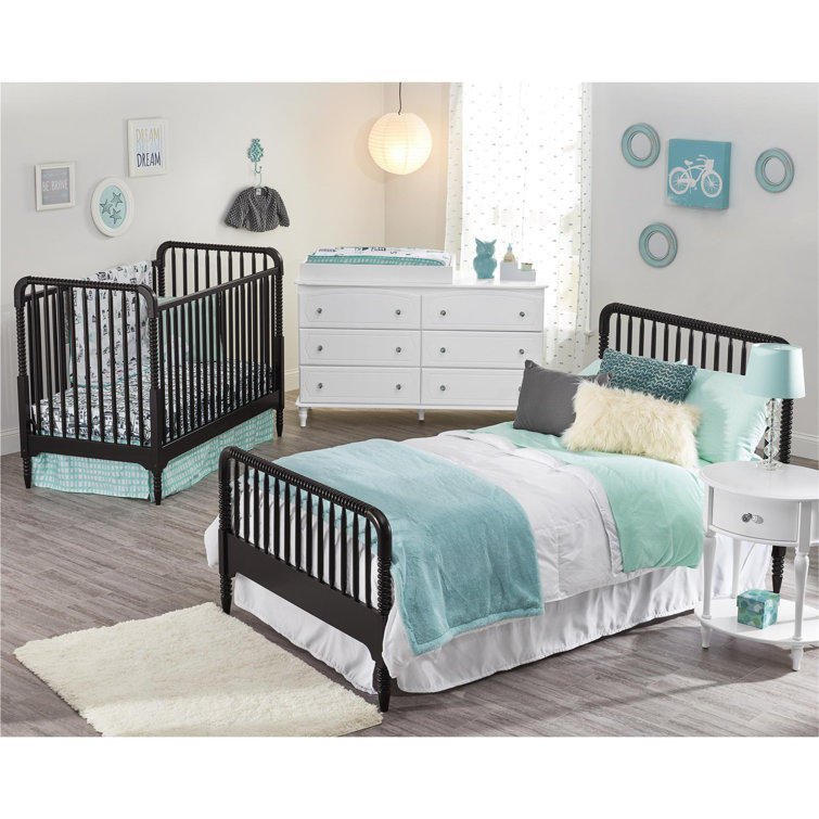 Elegant Rowan Valley Laren 6-Drawer Double Nursery Dresser in White