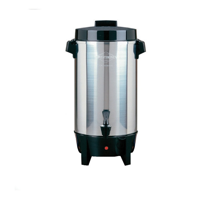 Polished Aluminum 30-Cup Freestanding Coffee Urn