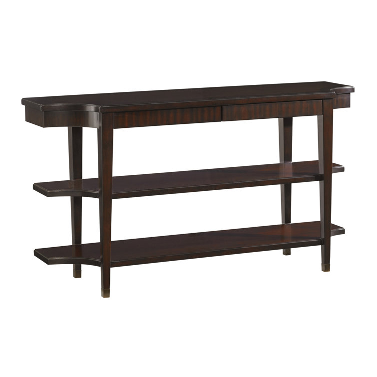 Brentwood Brown 64" Transitional Rectangular Console with Storage