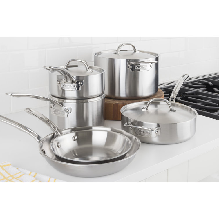 Viking Professional 5-Ply Stainless Steel 10-Piece Cookware Set