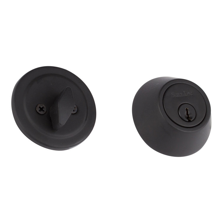 Sure-Loc Hardware DB201-MD FBL Modern Single Cylinder Deadbolt