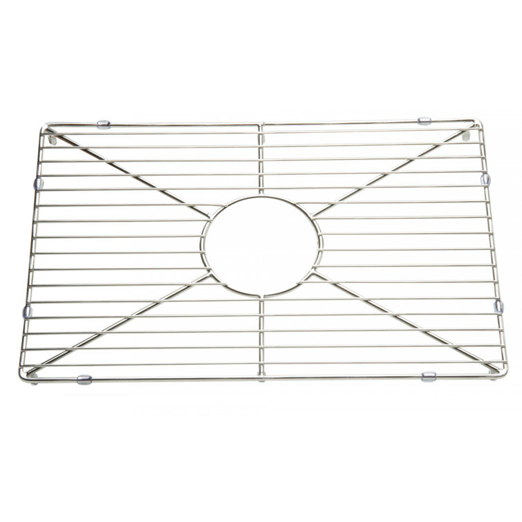 Stainless Steel Kitchen Sink Grid with Center Crossbar