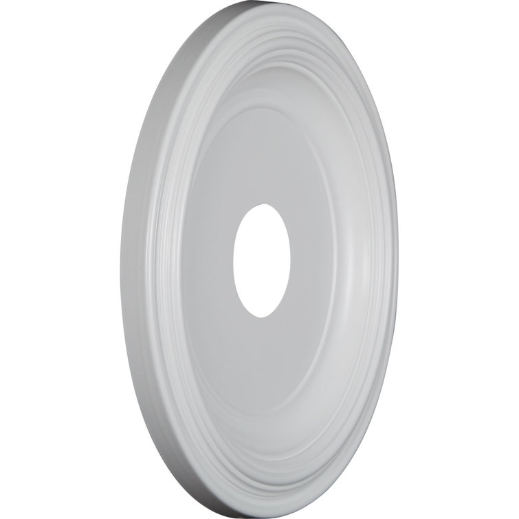 16" White Thermoformed PVC Traditional Ceiling Medallion