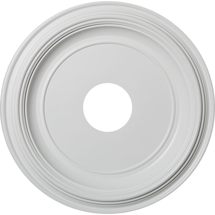16" White Thermoformed PVC Traditional Ceiling Medallion