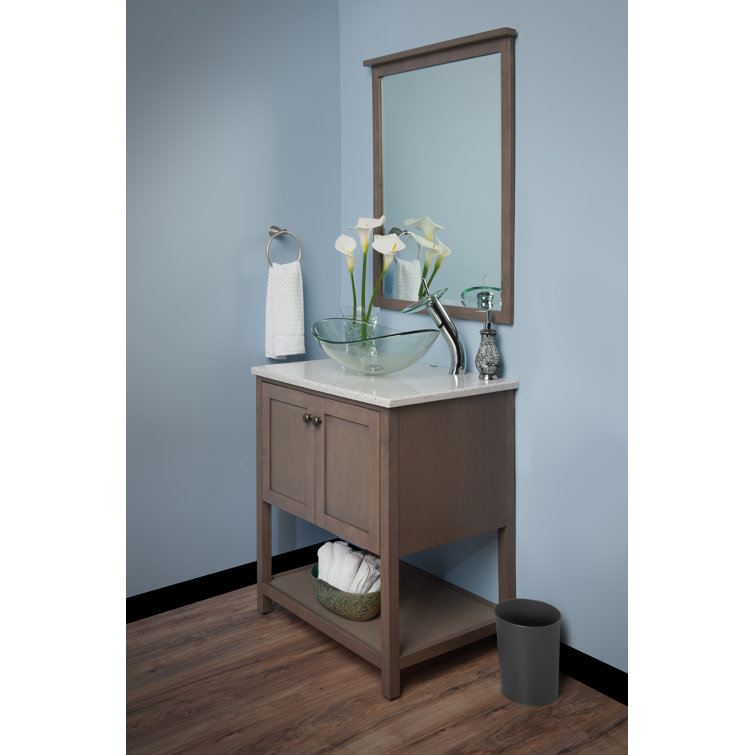 Chiaro Clear Oval Glass Above-Counter Bathroom Sink