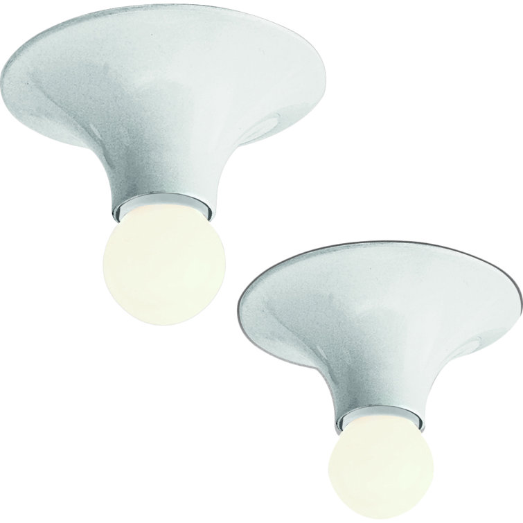 Vico Magistretti Inspired White Ambient Teti Wall/Ceiling Light