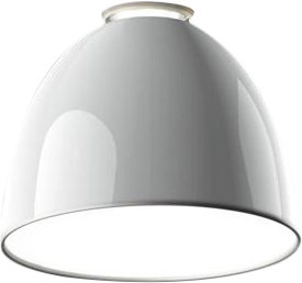 Gloss White Aluminum LED Bowl Ceiling Light 21.69"