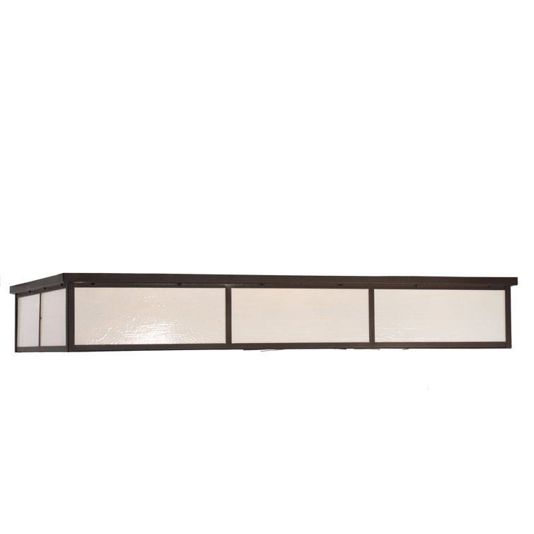 60" White Glass Globe Flush Mount Ceiling Light