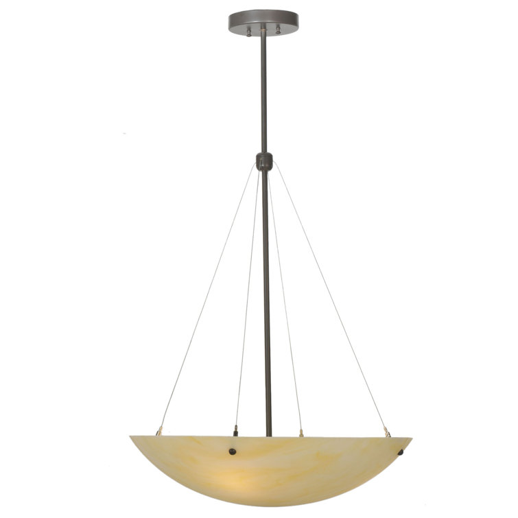 Timeless Bronze and Glass 3-Light Indoor/Outdoor Pendant