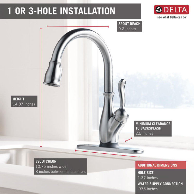 Arctic Stainless Steel Pull-Down Kitchen Faucet with Touch Control