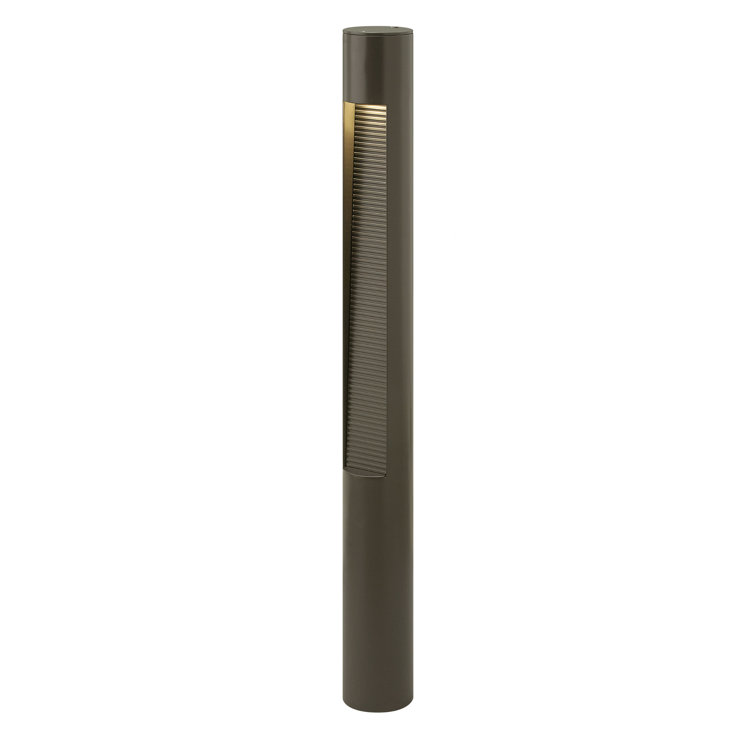 Bronze 30" LED Pathway Bollard Light with Etched Glass Lens