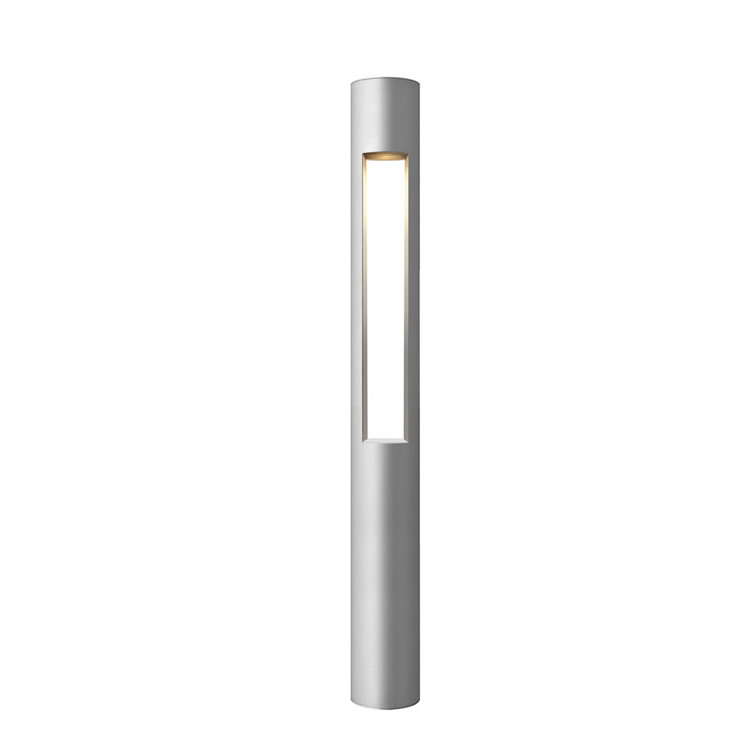 Titanium LED Pathway Bollard Light with Etched Glass