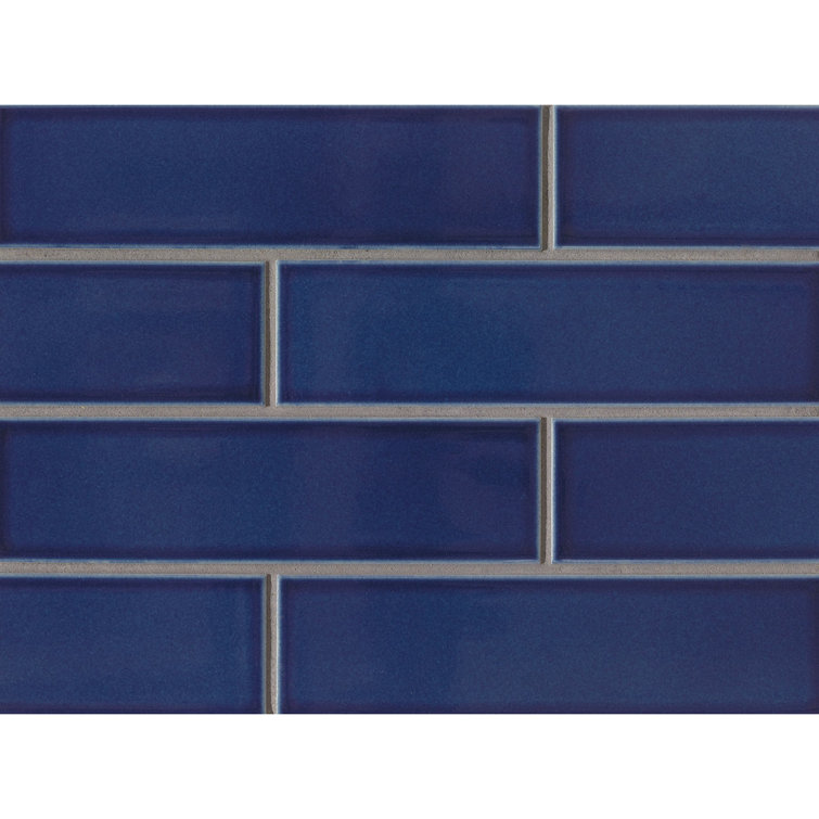 Tide Blue Matte Porcelain 2.5" x 9" Subway Tile