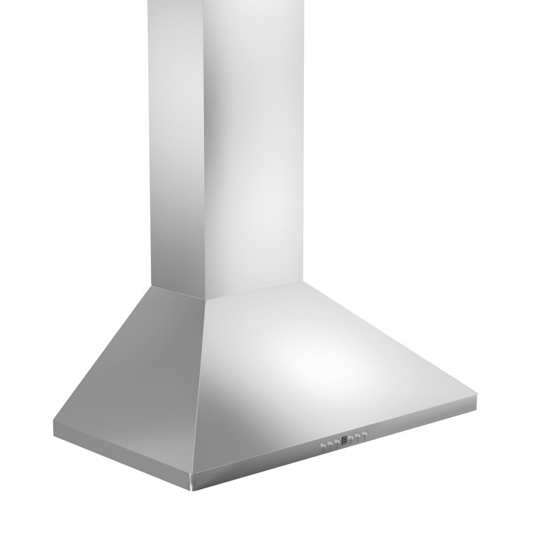 36" Stainless Steel Convertible Wall Mount Range Hood with Charcoal Filter