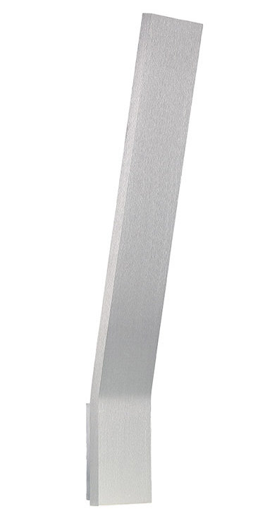 Sleek Pewter 11" LED Sconce with Clear Diffuser Glass and Dimmable Light