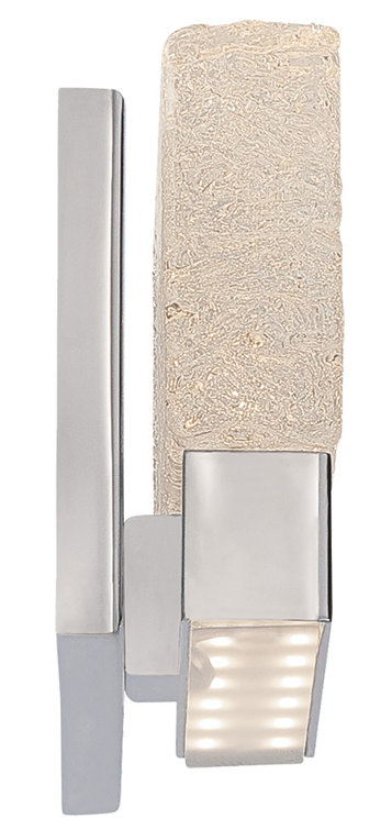 Chrome and Clear Glass LED Wall Sconce