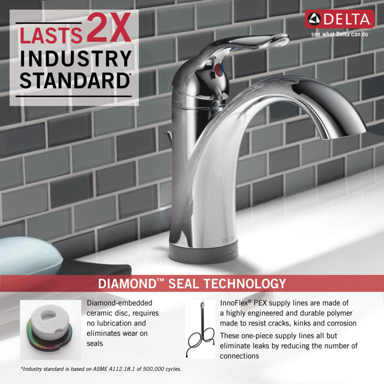Lahara Chrome Single Handle Touch Bathroom Faucet