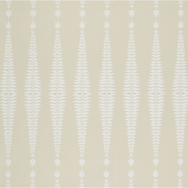 Bone Matte Paper Fern Tree Wallpaper Roll