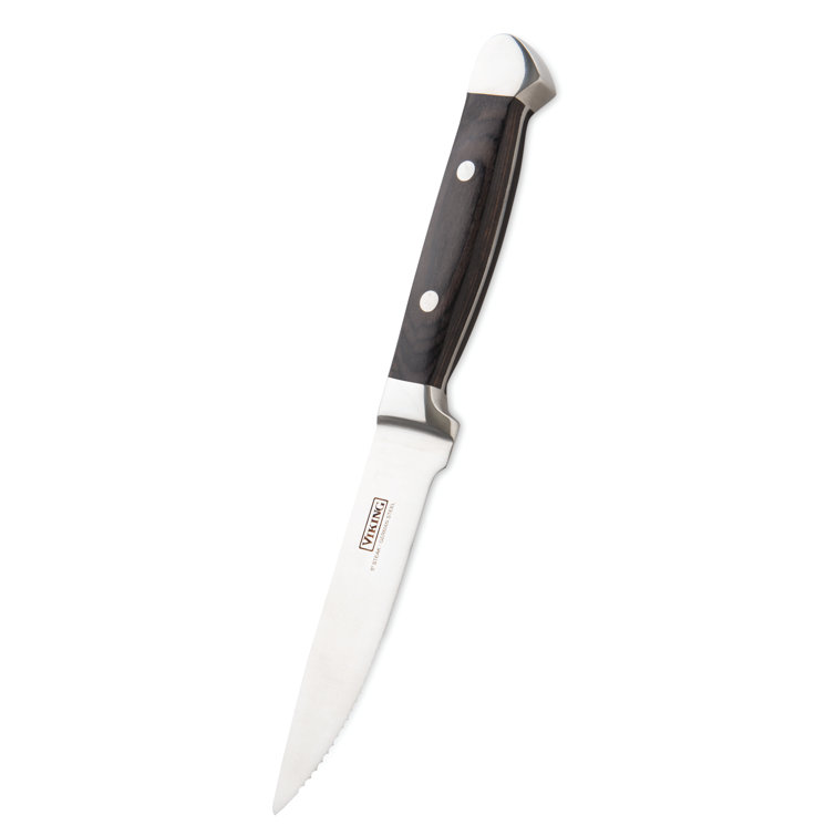 Viking Viking Steakhouse Pakka Wood 6-Piece Steak Knife Set with Wooden Box (Set of 6)