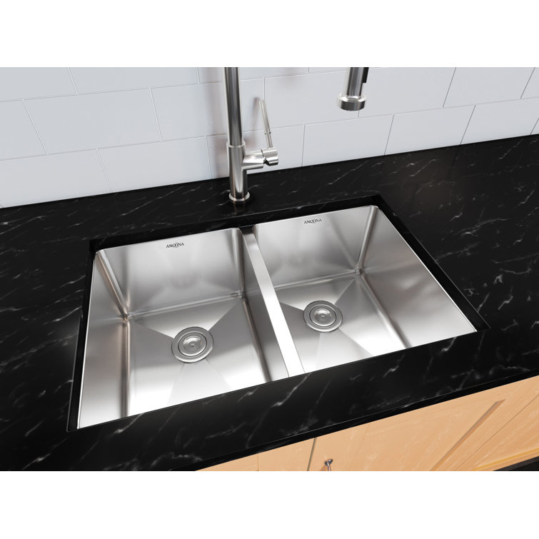 Prestige Series 28'' Stainless Steel Double Bowl Kitchen Sink