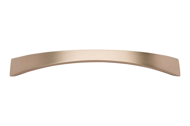 Modern Brushed Nickel Arch Bar Pull with Mounting Hardware