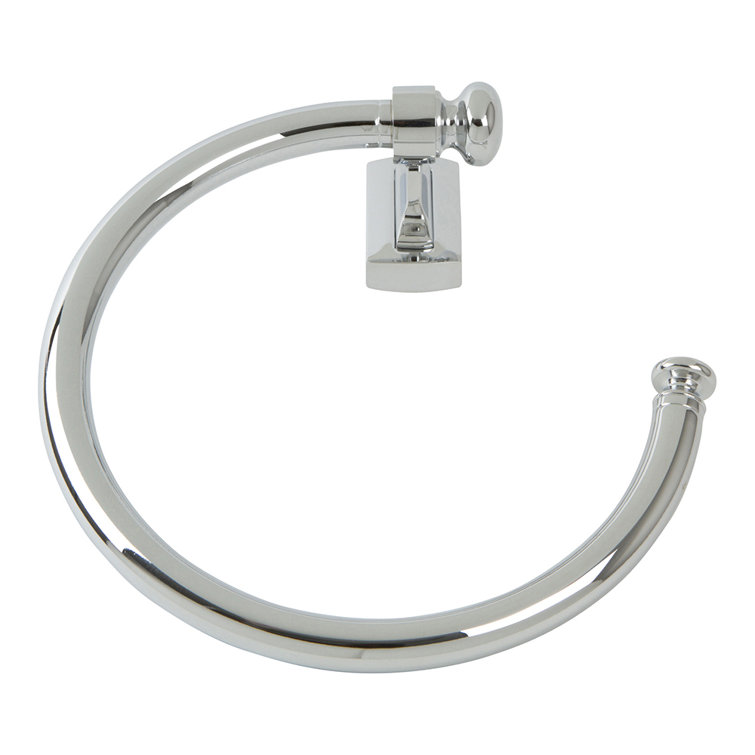 Polished Nickel Modern Wall Mounted Towel Ring