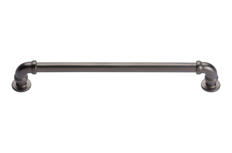 Brushed Nickel 7 9/16" Industrial Bar Pull Handle