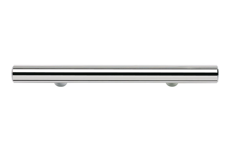 Polished Chrome Modern Bar Pull with Mounting Hardware