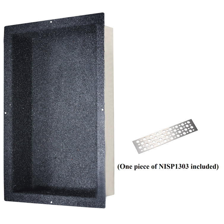 Stainless Steel Rectangular Shower Niche with Support Plate