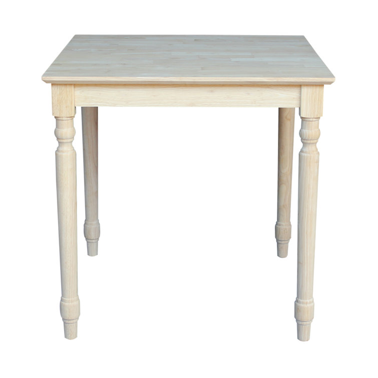 Farmhouse 30" Square Solid Wood Extendable Dining Table