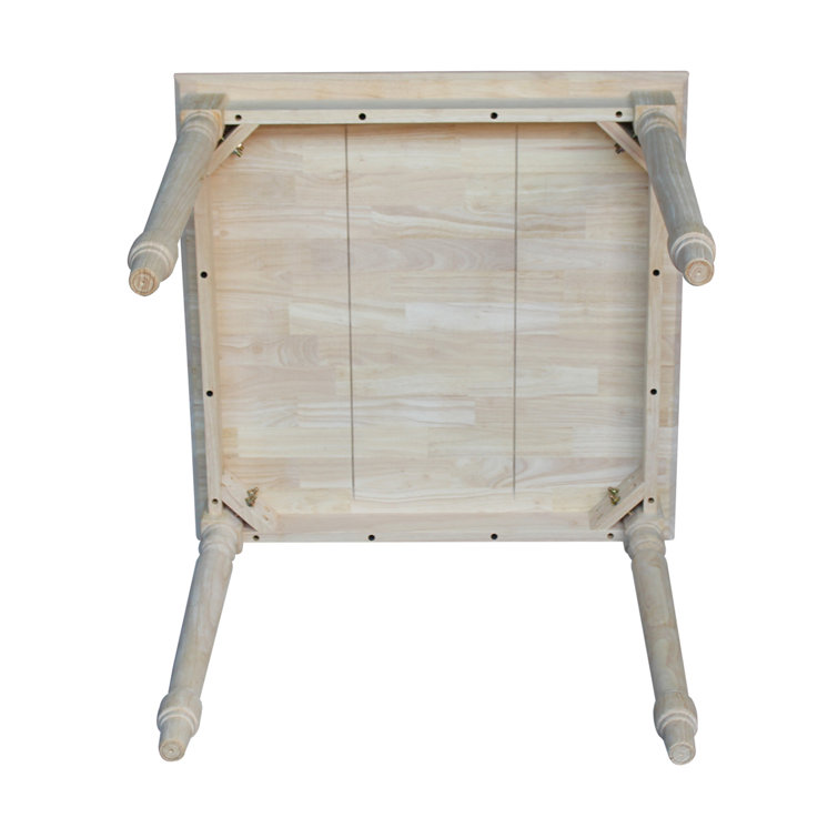 Farmhouse 30" Square Solid Wood Extendable Dining Table