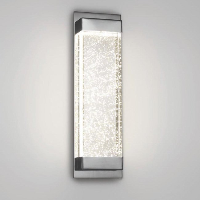 Elysian 13" Dimmable LED Wall Sconce in Polished Nickel with Crystal Bubbles