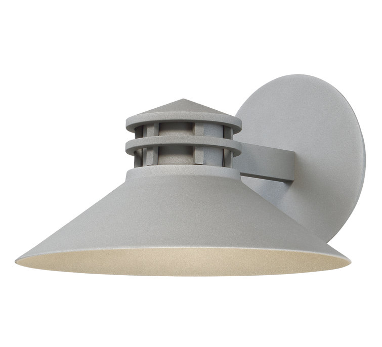 Sodor 1-Light Dimmable LED Outdoor Sconce in Bronze